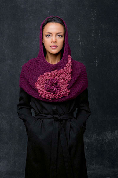 Shawl with hood