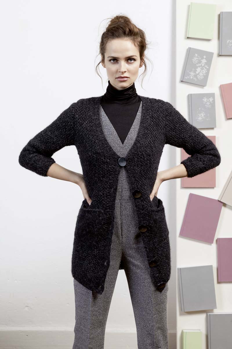 Krátká pletená bunda