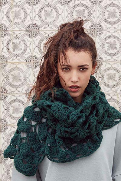 262_019_001 UNIQUE MOSAIC | Crochet scarf